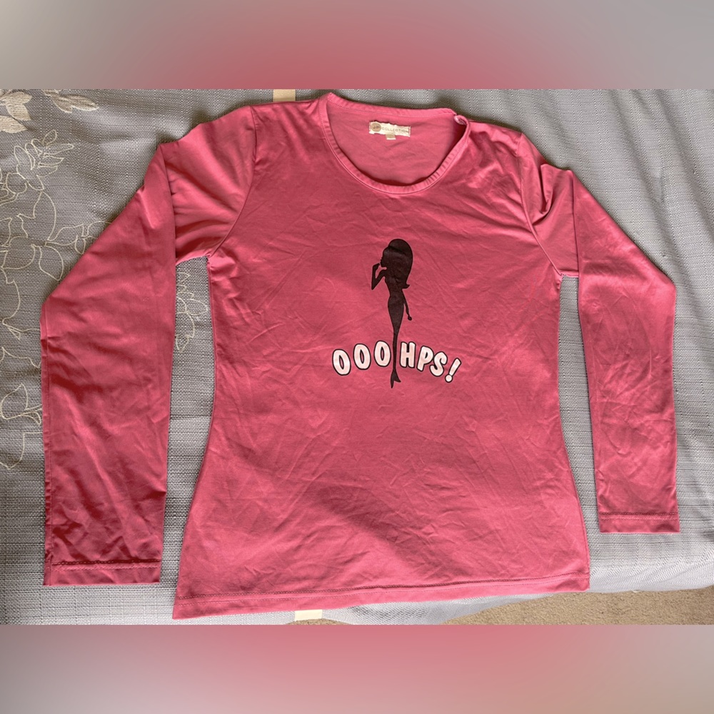 Women’s pink long sleeve top